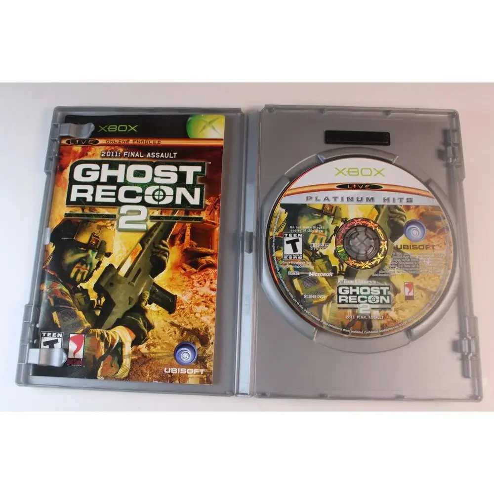 Tom Clancy's Ghost Recon 2 (Microsoft Xbox, 2004) CIB Complete w/ Manual